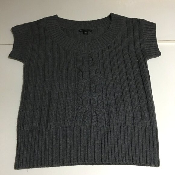 Banana Republic Sweaters - Banana Republic Cable Knit Sweater Gray Medium Merino Wool Business Casual